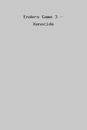 Enders Game 3 - Xenocide cover